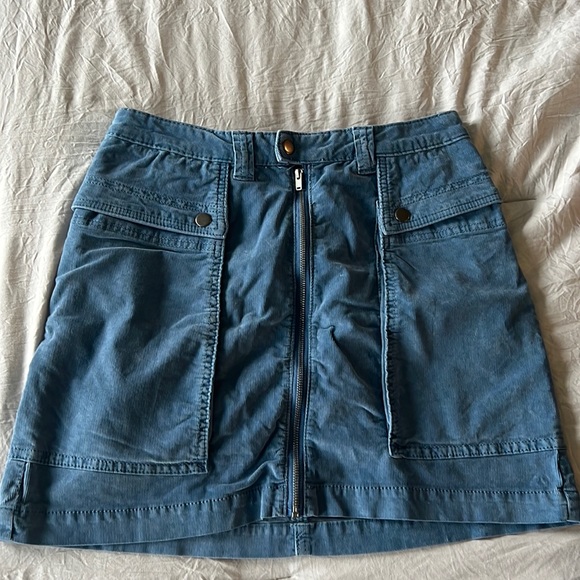 Free people size 10 blue skirt - Picture 1 of 4
